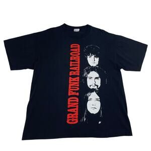Vintage Grand Funk Railroad Flint Michigan American Rock Band Shirt Size XL
